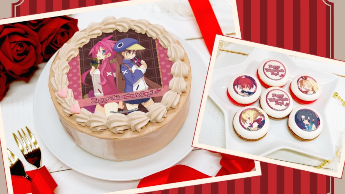 Disgaea Valentine cakes and macarons by Priroll