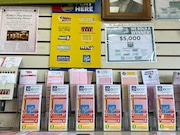 One lucky individual won the top-prize in the Take 5 evening drawing on Friday, Feb. 23, 2024. This file photo from April of 2023 shows lottery tickets at Honeybee Convenience store on Forest Avenue in Port Richmond.(Staten Island Advance/Jan Somma-Hammel)