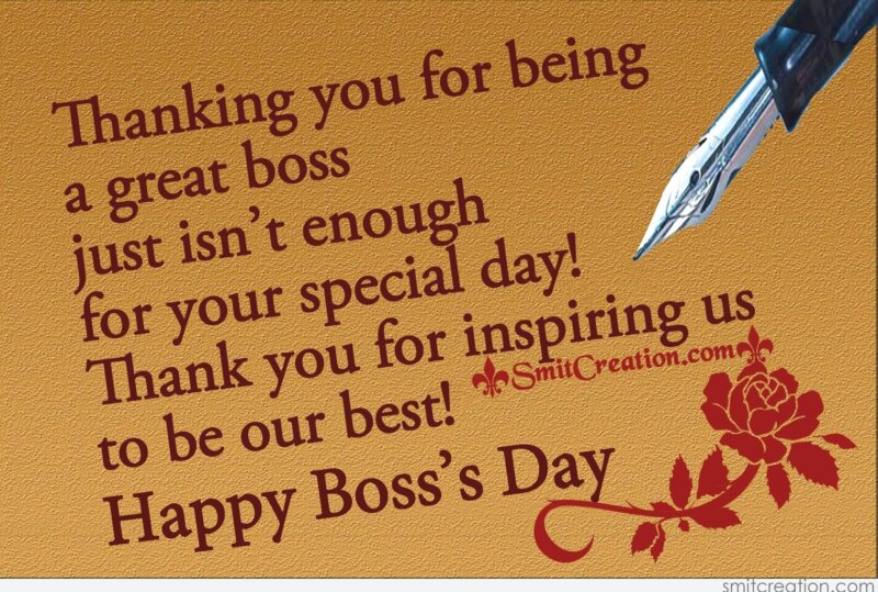 Happy Boss Day Wishes Messages To Share On 16th October, 58% OFF