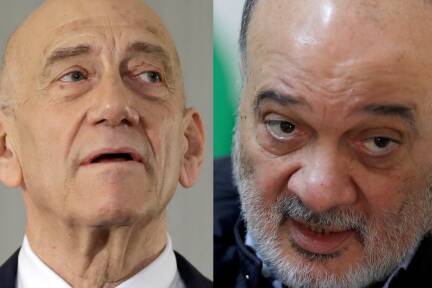 Ehud Olmert und Nasser al-Qudwa haben sich mit einer gemeinsamen Vision zusammengefunden. 