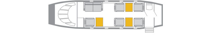 Turboprop Interior 2D Layout