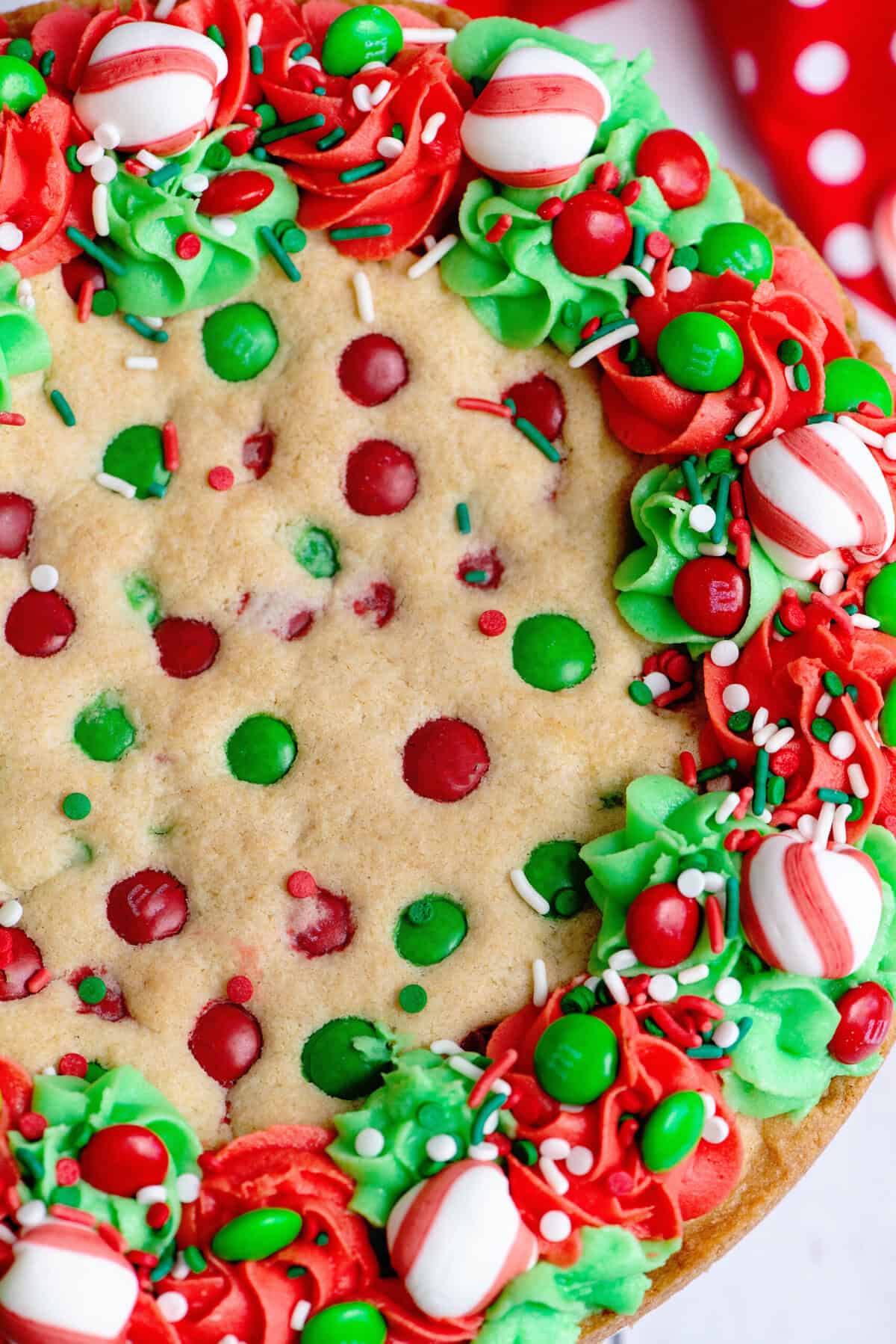 Christmas Sugar Cookie Cake