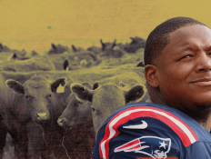 NFL’s Trent Brown Wrangles D-Linemen and Cattle for a Living