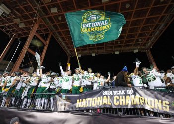 2S2J2D6 Frisco, Texas, USA. 06th Jan, 2025. The North Dakota State Bison team celebrate winning the National Championship after a game between the North Dakota State Bison and the Montana State Bobcats at Toyota Stadium in Frisco, Texas. Freddie Beckwith/CSM/Alamy Live News