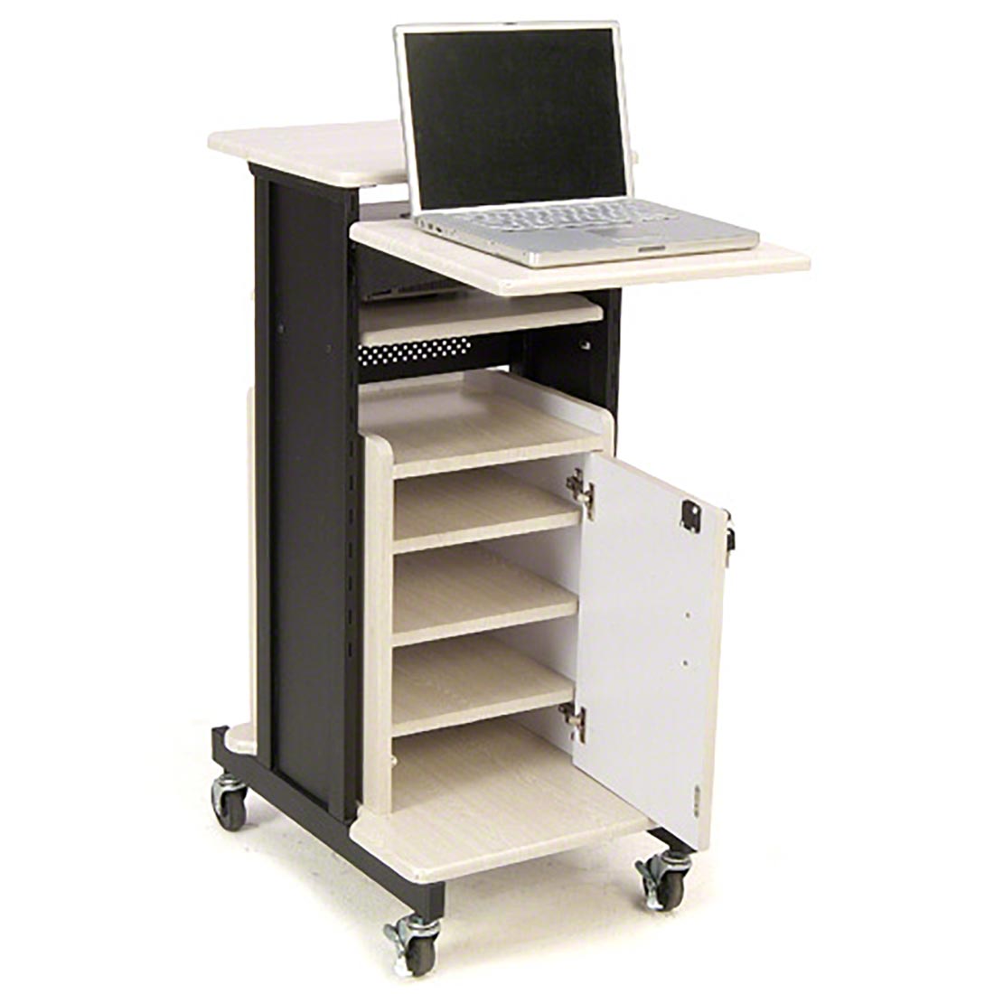 Oklahoma Sound® PRC250 A/V Presentation Cart w/Storage | StageDrop