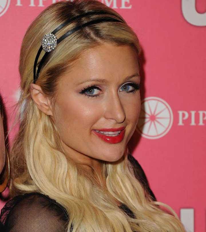 Paris Hilton with medium-length hair