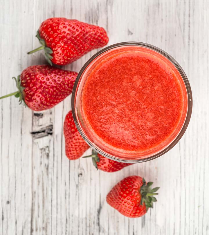 Strawberry juice for hair growth