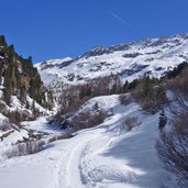 wanderweg hinteres langtauferer tal gletscherpfad winter