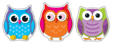 Colorful Owls Cut-Outs