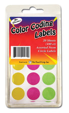 Neon Circle Labels