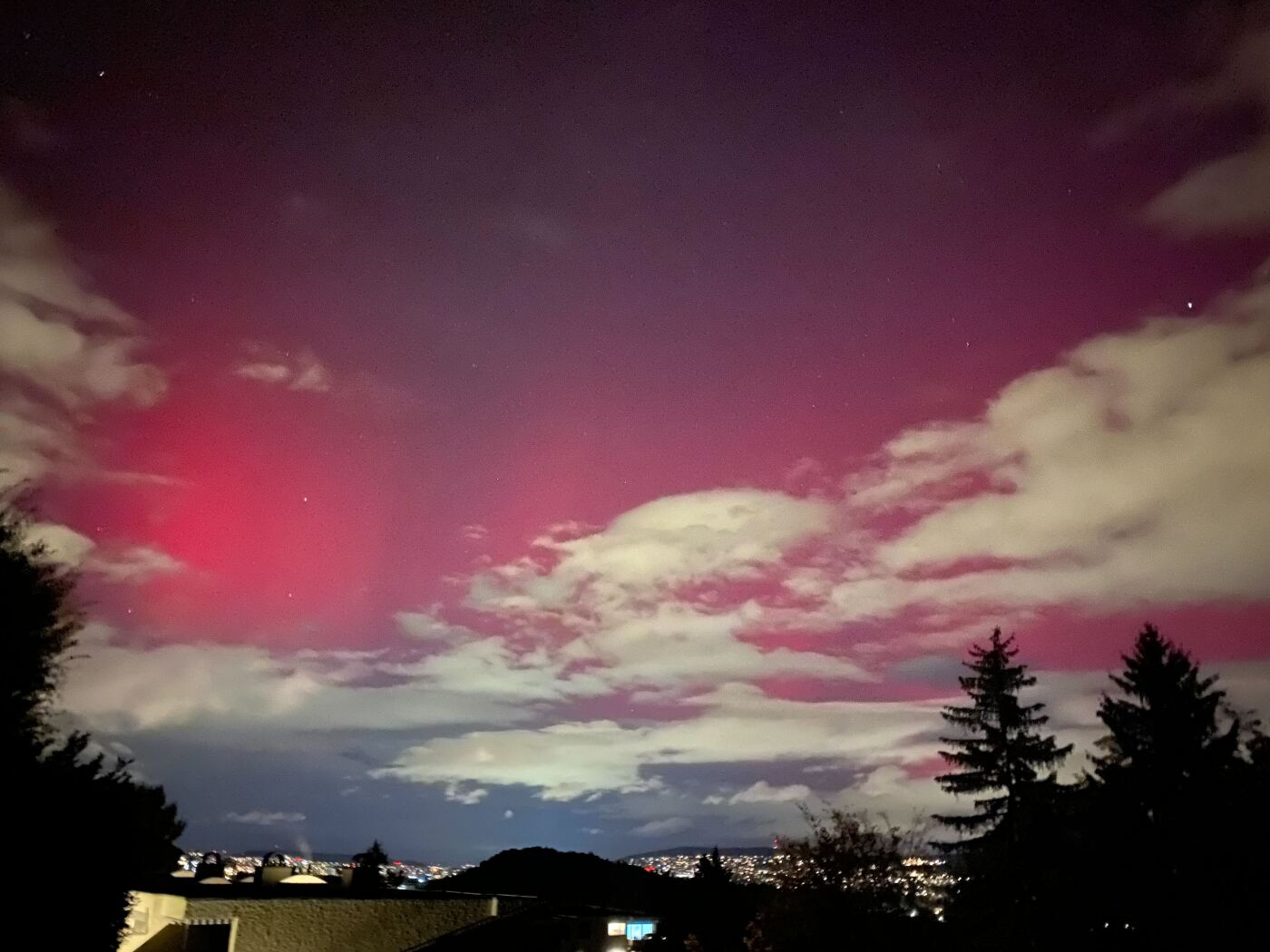 Aurora borealis spotted in the Swiss sky