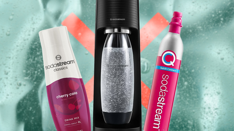 SodaStream machine and accessories