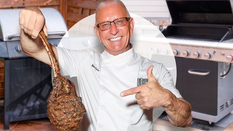 Robert Irvine, grilled tomahawk steak