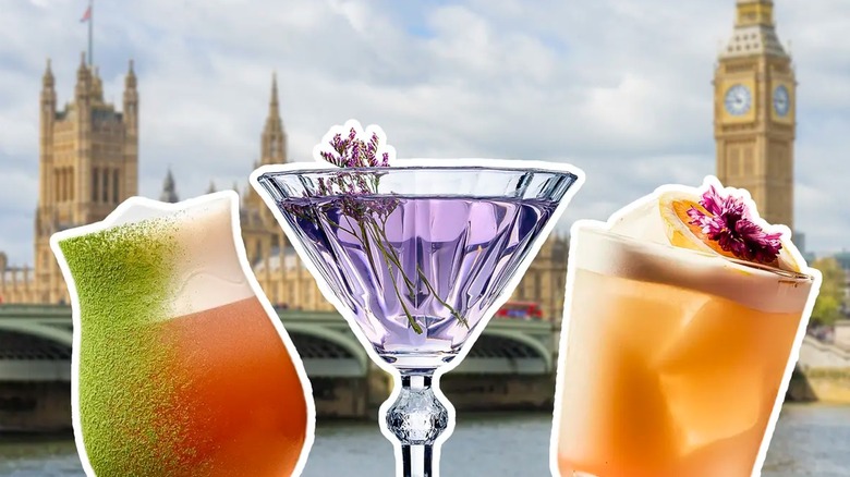 cocktails and London landmarks