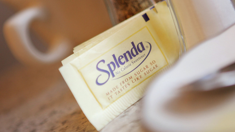 Splenda with coffee cup