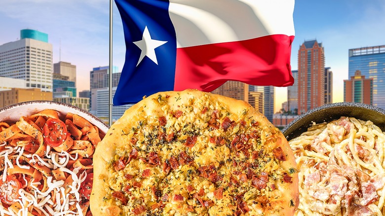 Texas flag and pasta