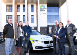 Alan Torque (Standby RSG), Dr Elaine Forde (Durham University), David Allen (Cleveland Police Fleet Manager), Simon Bradshaw (REHIP Project Manager), Dr Huda Dawood (Teesside University), Dr Sean Williams (Teesside University).