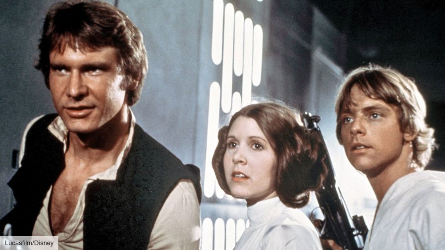 Best science fiction movies: Harrison Ford, Carrie Fisher, and Mark Hamill in Star Wars