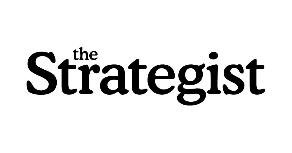 The Strategist logo in black text