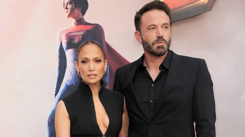 Jennifer Lopez with Ben Affleck at a movie premiere