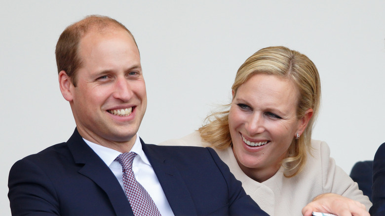 Prince William and Zara Tindall laughing