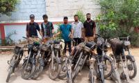 Tech-savvy gang booked for lifting motorbikes 'on demand', selling online in Karachi