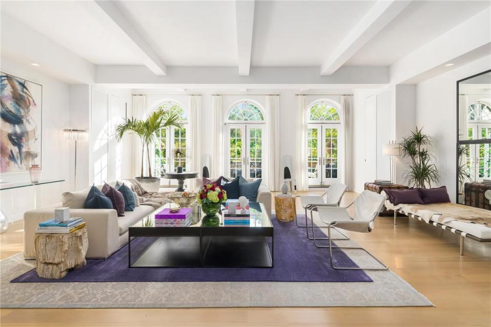  The large living room opens out onto a roof terrace