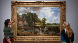 The exhibition places Constable’s The Hay Wain in the context of English landscape painting