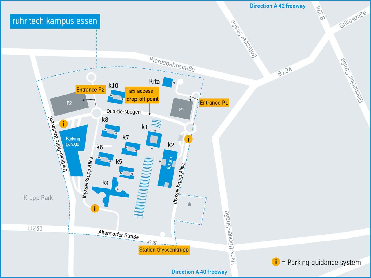 ruhr tech kampus essen - Location plan