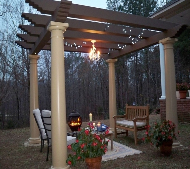 Lighting &amp; Ceiling Fans: Outdoor Solar Gazebo Chandelier ... intended for Outdoor Gazebo Chandelier