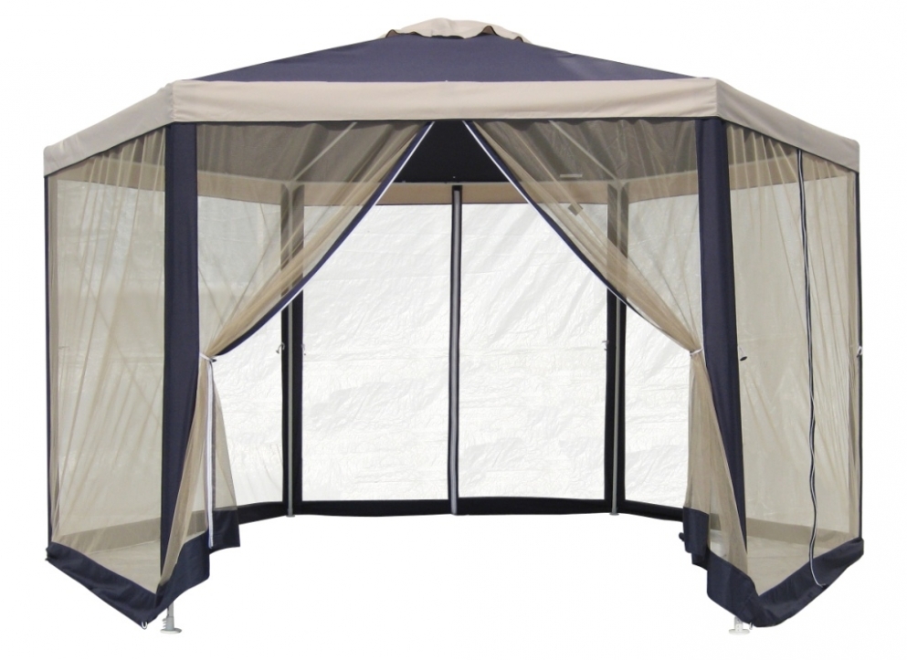 Gazebo, 4M Hexagonal, Octopus Leisure with Hexagon Gazebos