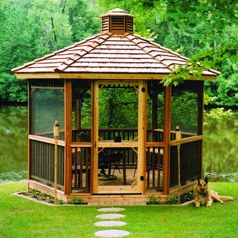 Top 10 Gazebo Kits – Yonohomedesign regarding Hexagon Gazebos