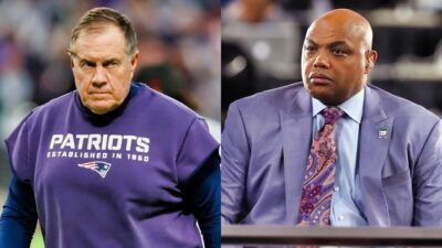 Former general manager of the New England Patriots Bill Belichick and Former NBA athlete and Televison Analyst Charles Barkley