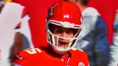 Patrick Mahomes in uniform