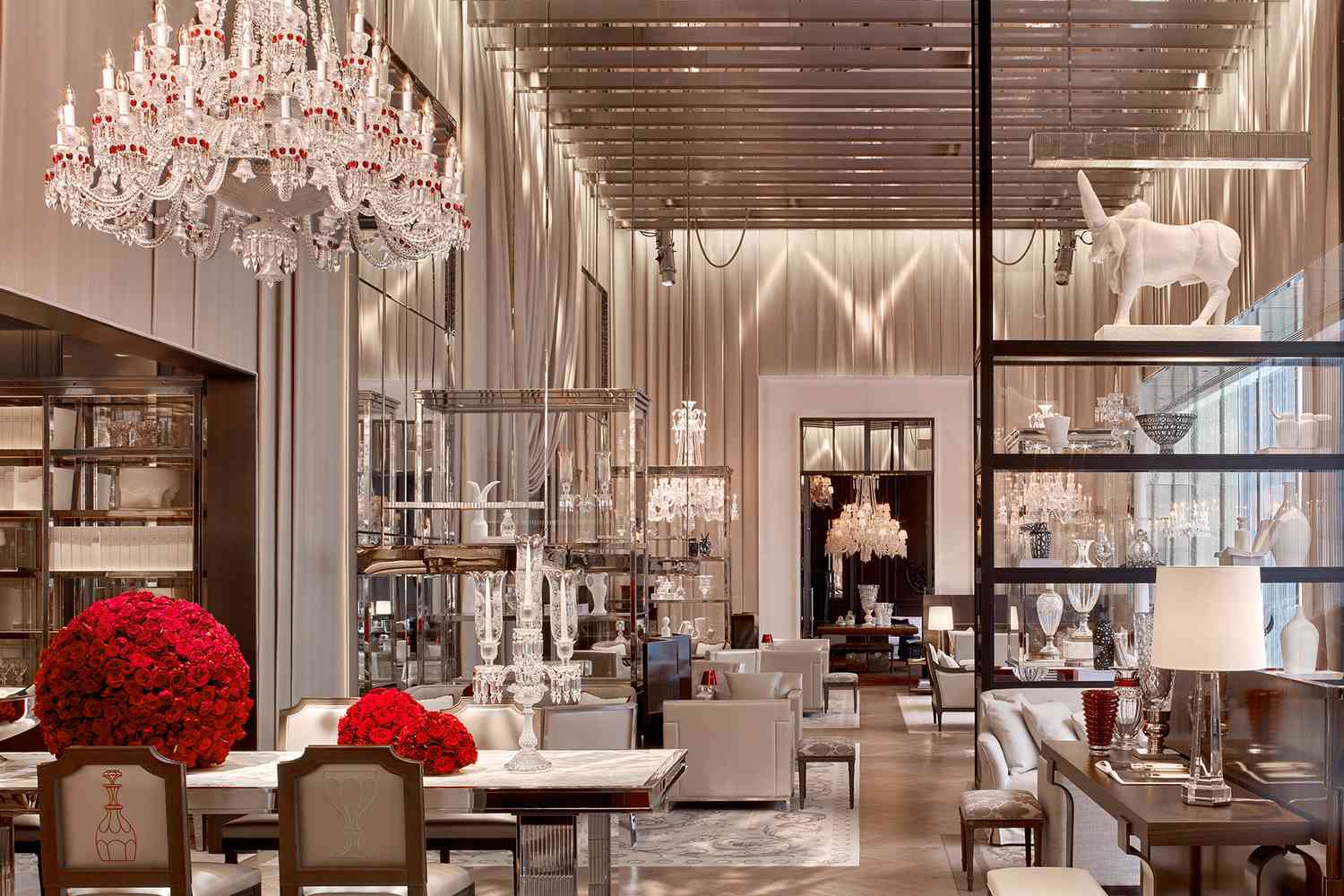 The Grand Salon at the Baccarat Hotel in New York 