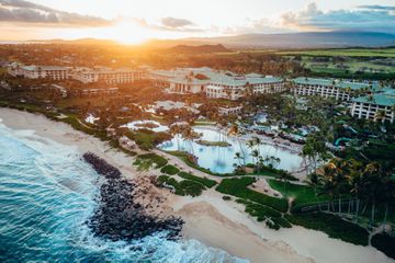 Aerial view of the Grand Hyatt Kauai Resort & Spa