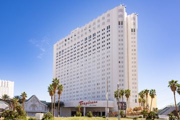 Exterior of the Tropicana hotel in Las Vegas