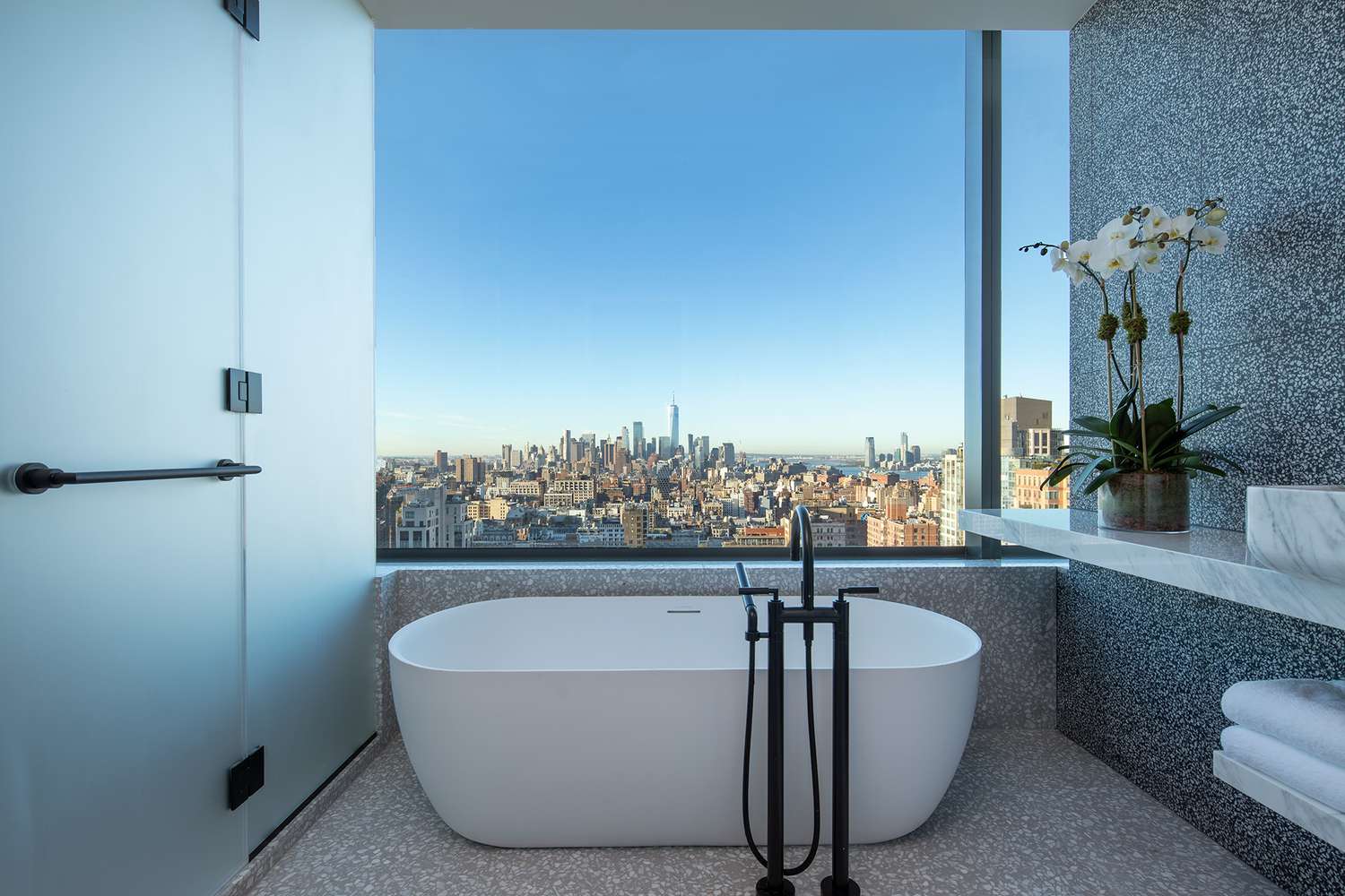 Bathroom view from the The Ritz-Carlton New York, NoMad