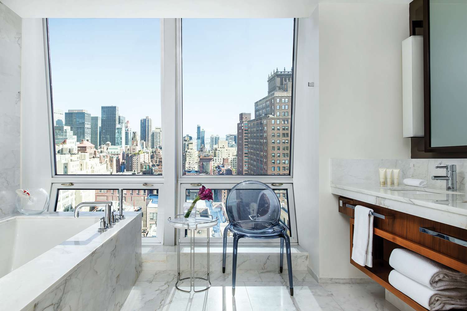 Roche Bobois Suite Bathroom at The Langham, New York