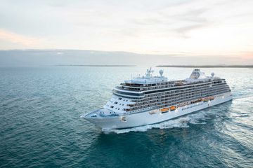 The Regent Seven Seas Splendor cruise ship sailing at sea