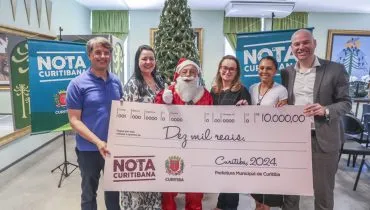 Papai Noel ganha bolada em sorteio do Nota Curitibana