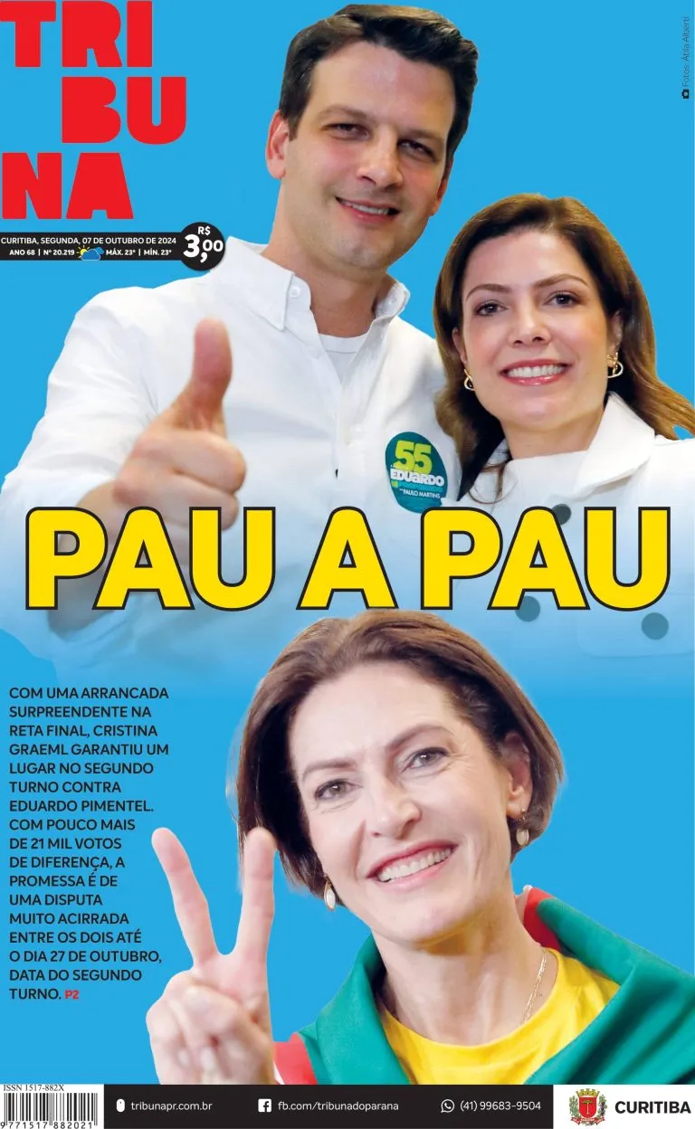 Capa do dia 07/10/24