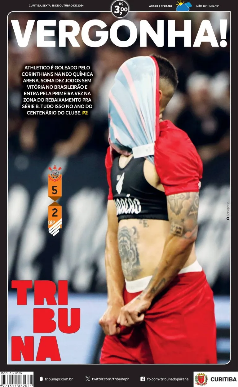 Capa do dia 17/10/24