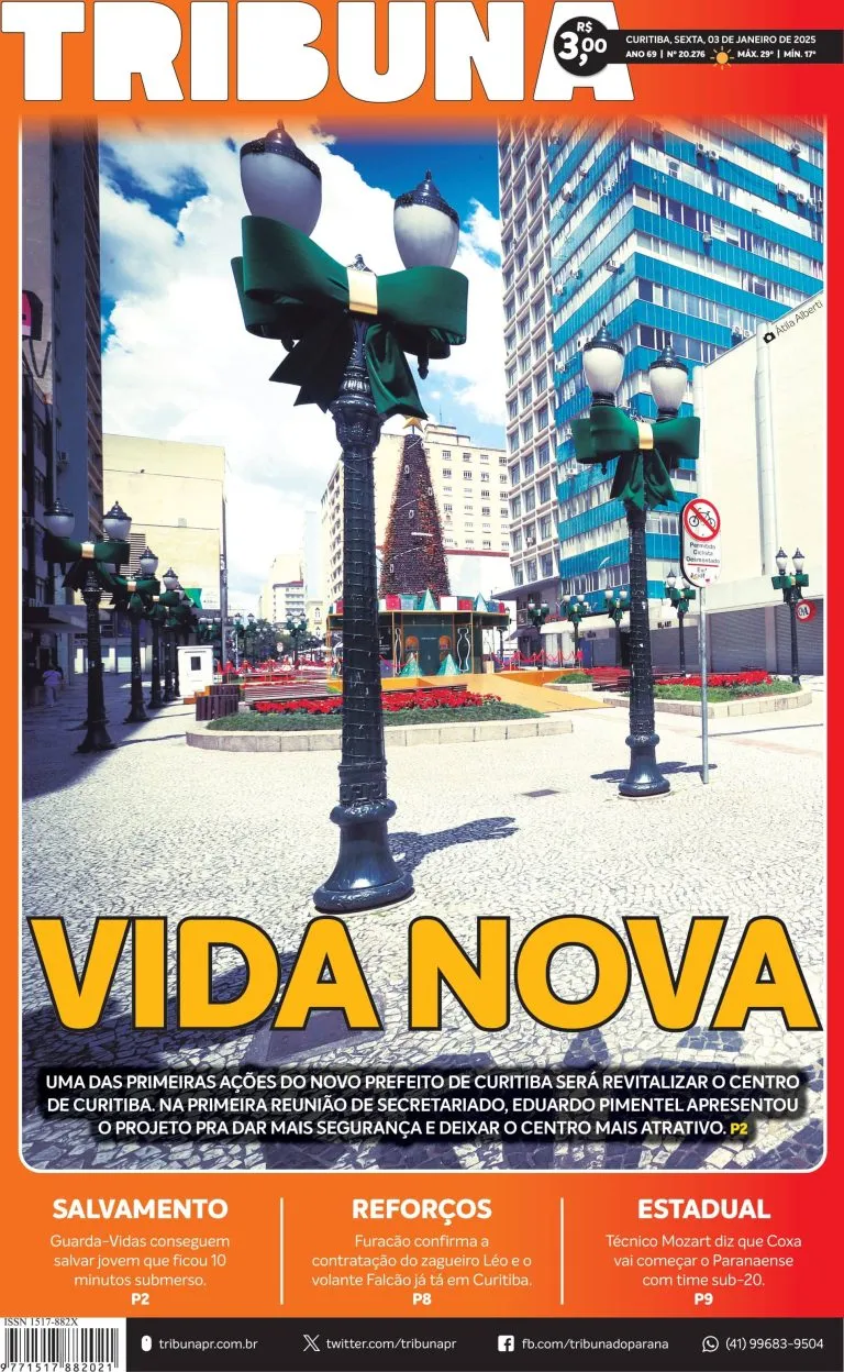 Capa do dia 03/01/25