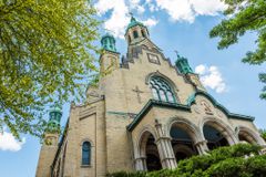 St. Nicholas Ukrainian Catholic Cathedral in village