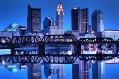 Columbus, Ohio, Skyline Reflected