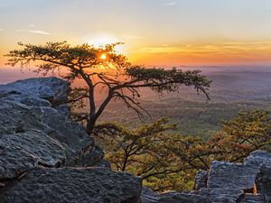 Sunset At Cheaha Overlook 1