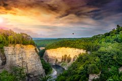 Landscape with dramatic sky