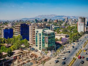 Elevated view of Addis Ababa, Ethiopia