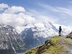 Hiking in the Swiss Alps